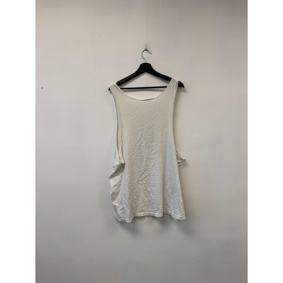 Vintage Nike Tank Top Mens XL White Abstract Graphic Sleeveless Made USA 80s - Picture 2 of 6